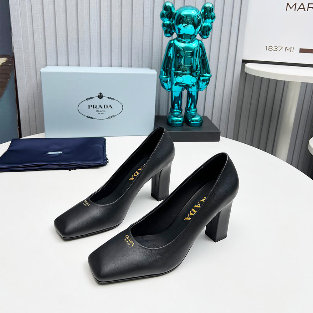 Pra*a Leather Pumps 85 mm