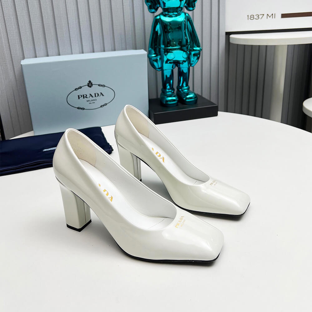 Pra*a Patent Leather Pumps 85mm