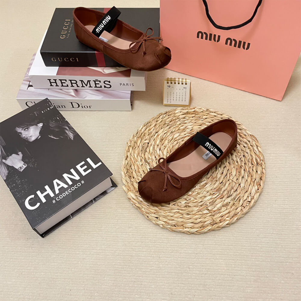 M1um1u Satin ballerinas
