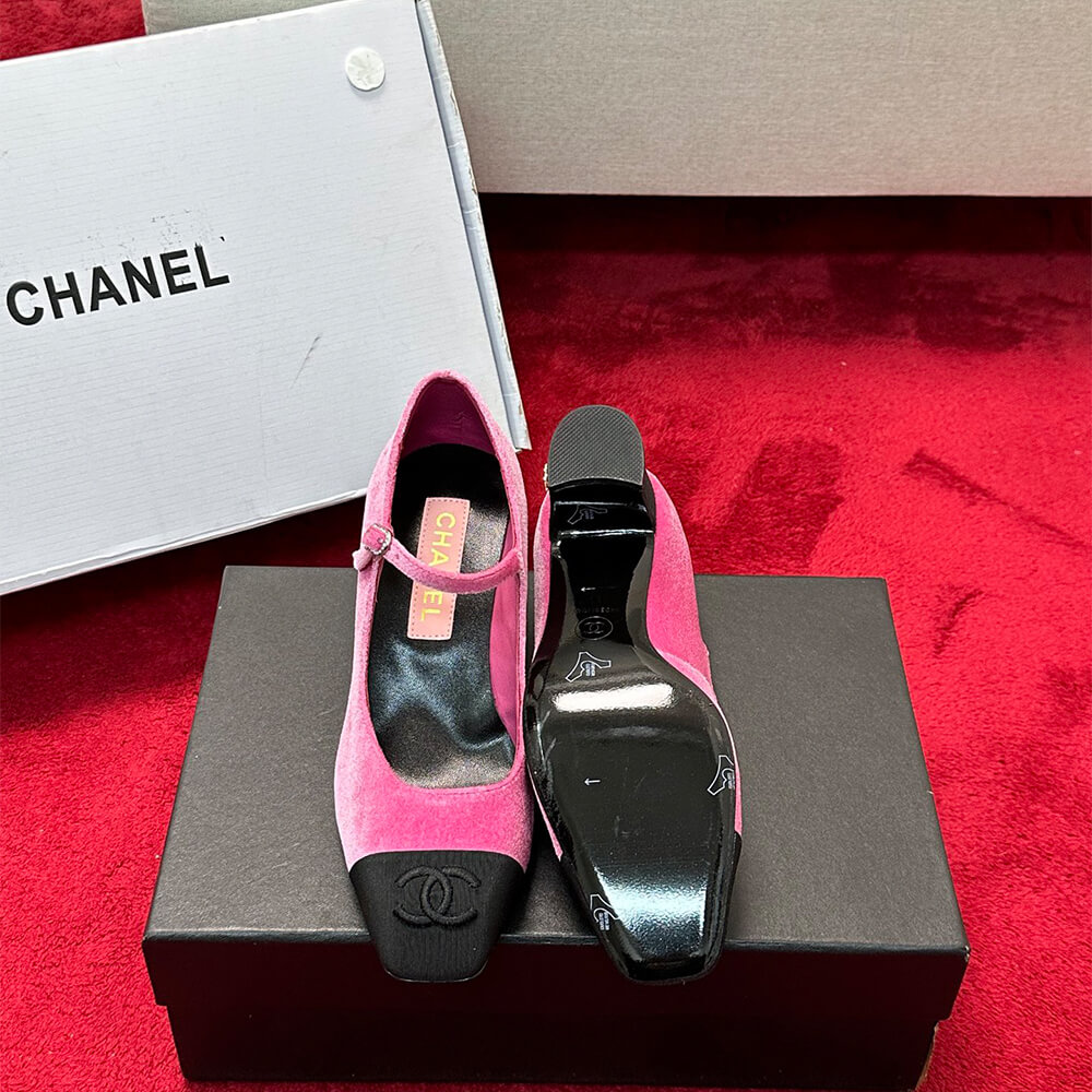 Ch**el Mary Janes Heel