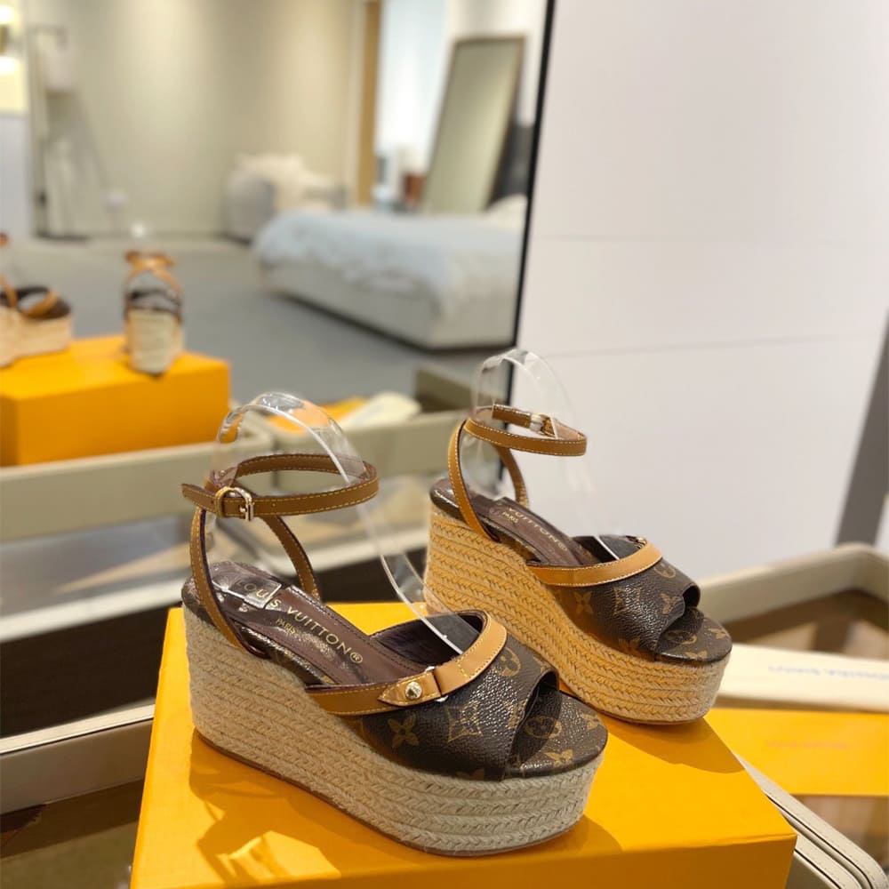 LV Helios Wedge Sandal