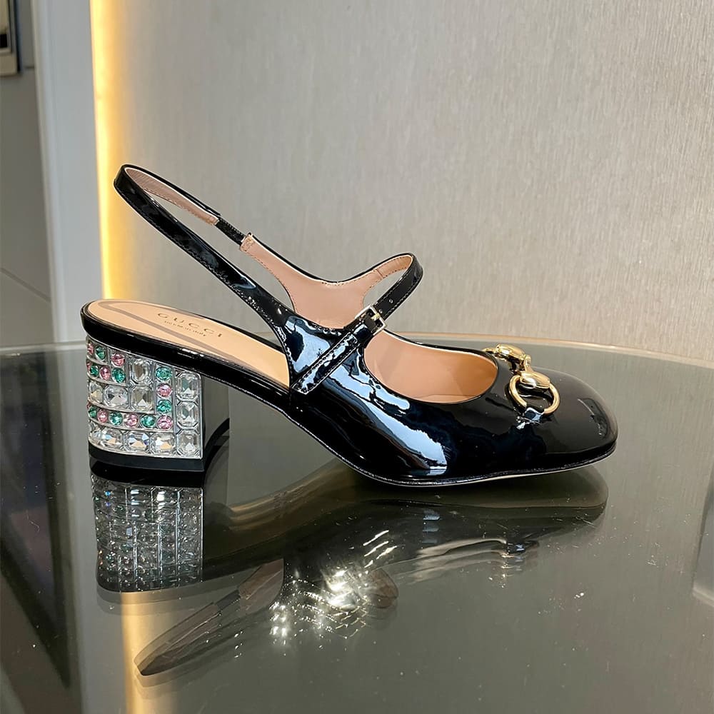 Gvc*1 Women’s Horsebit pump with Crystals