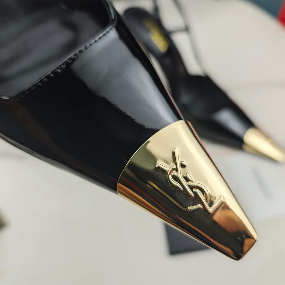 Y51 Jeanne Slingback Pumps in Patent Leather