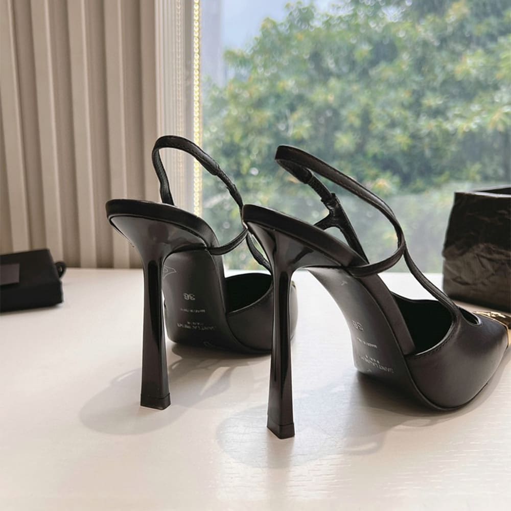 Y51 Jeanne Slingback Pumps in Smooth Leather
