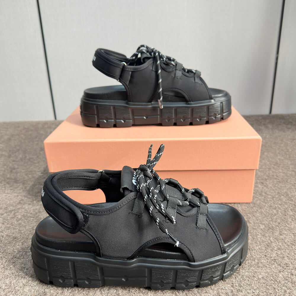 M1um1u Chunky neoprene sandals