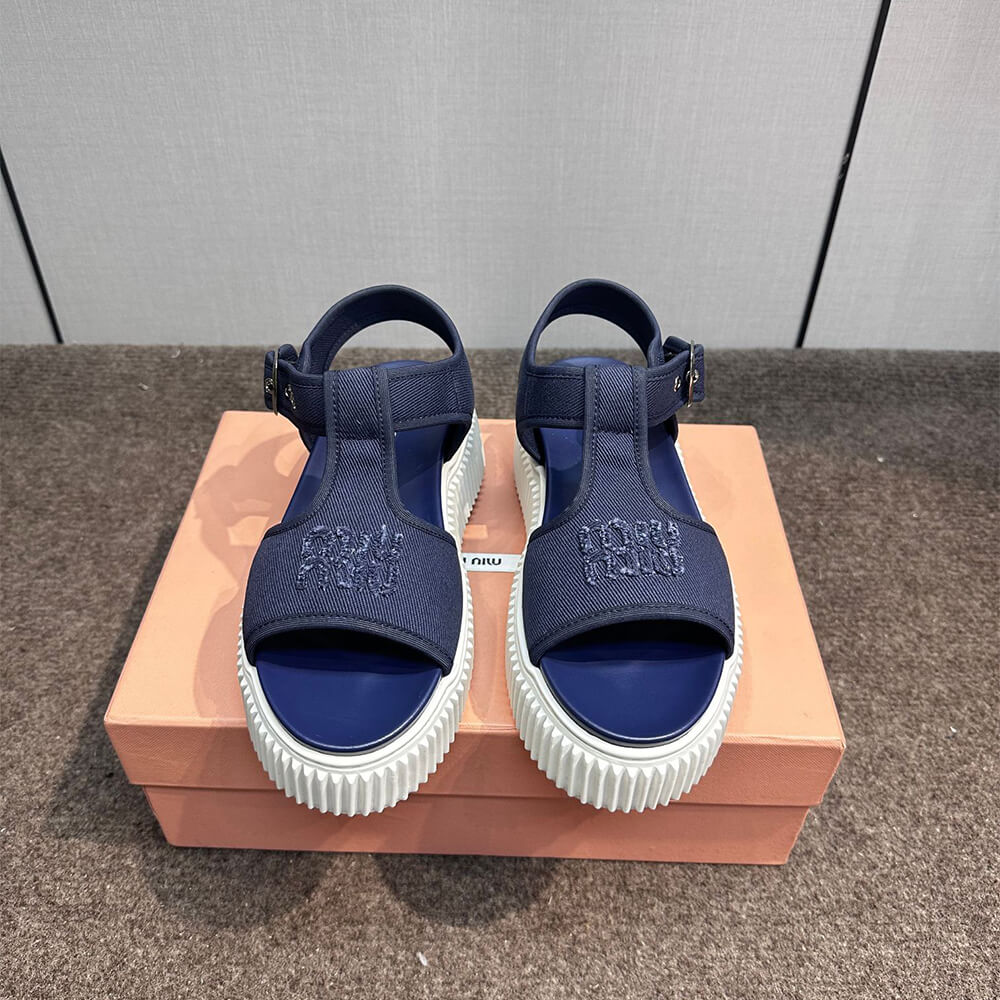 m1um1u De*1m flatform sandals