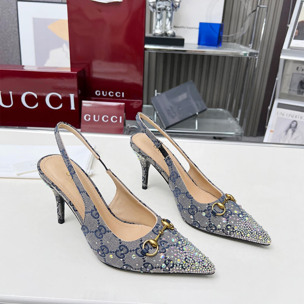Gvc*1 Women’s slingback pump with crystal Horsebit