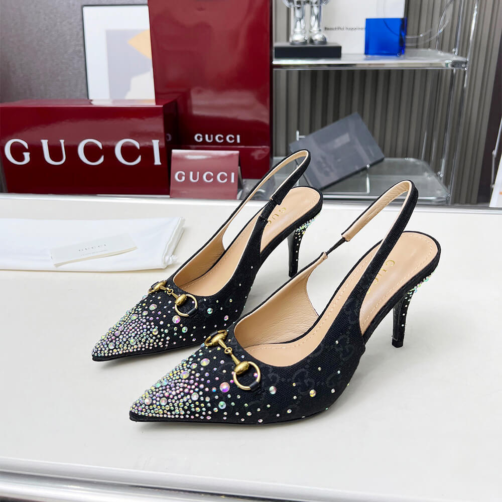 Gvc*1 Women’s slingback pump with crystal Horsebit