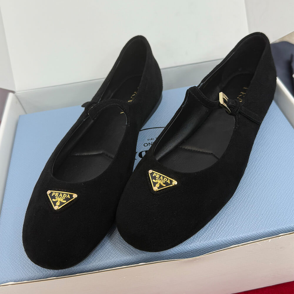 Pra*a Suede ballerinas