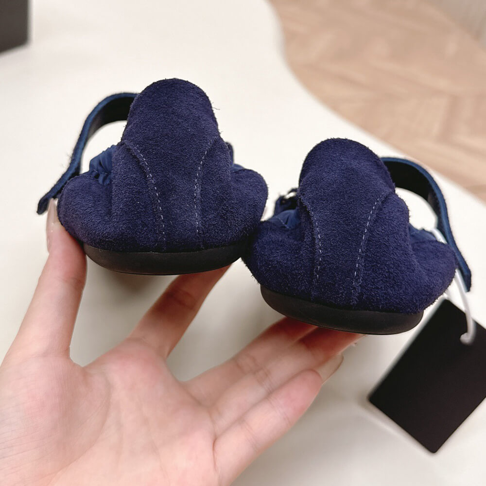 Pra*a Re-Nylon and suede ballet flats