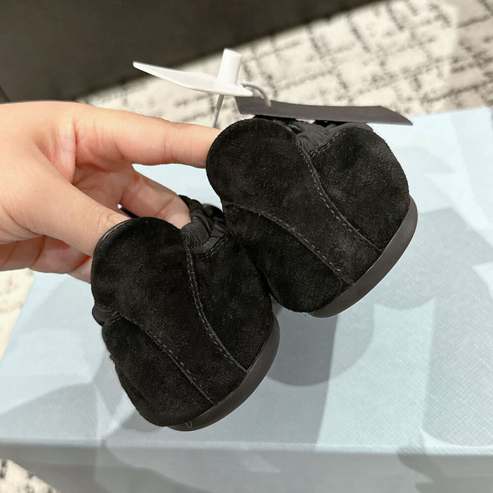 Pra*a Collapse Re-Nylon and suede sneakers