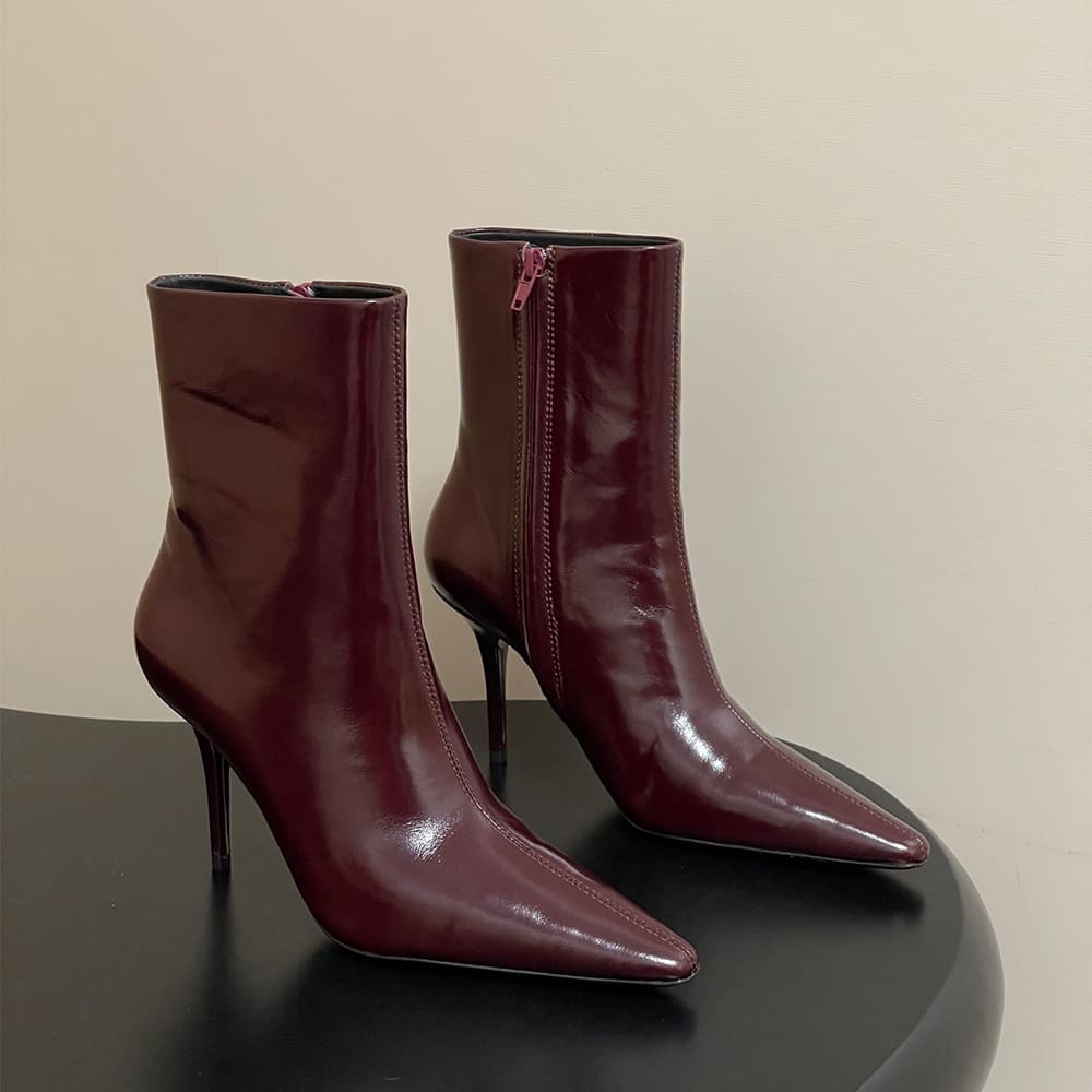 Y51 ASHLEY booties in smooth leather