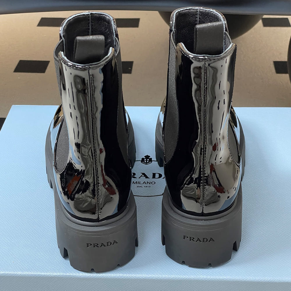 Pra*a Brushed leather booties