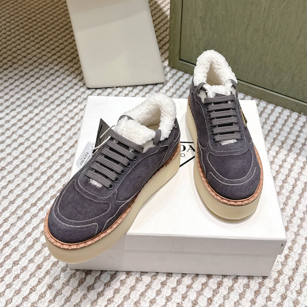 Pra*a Suede mid-top sneakers