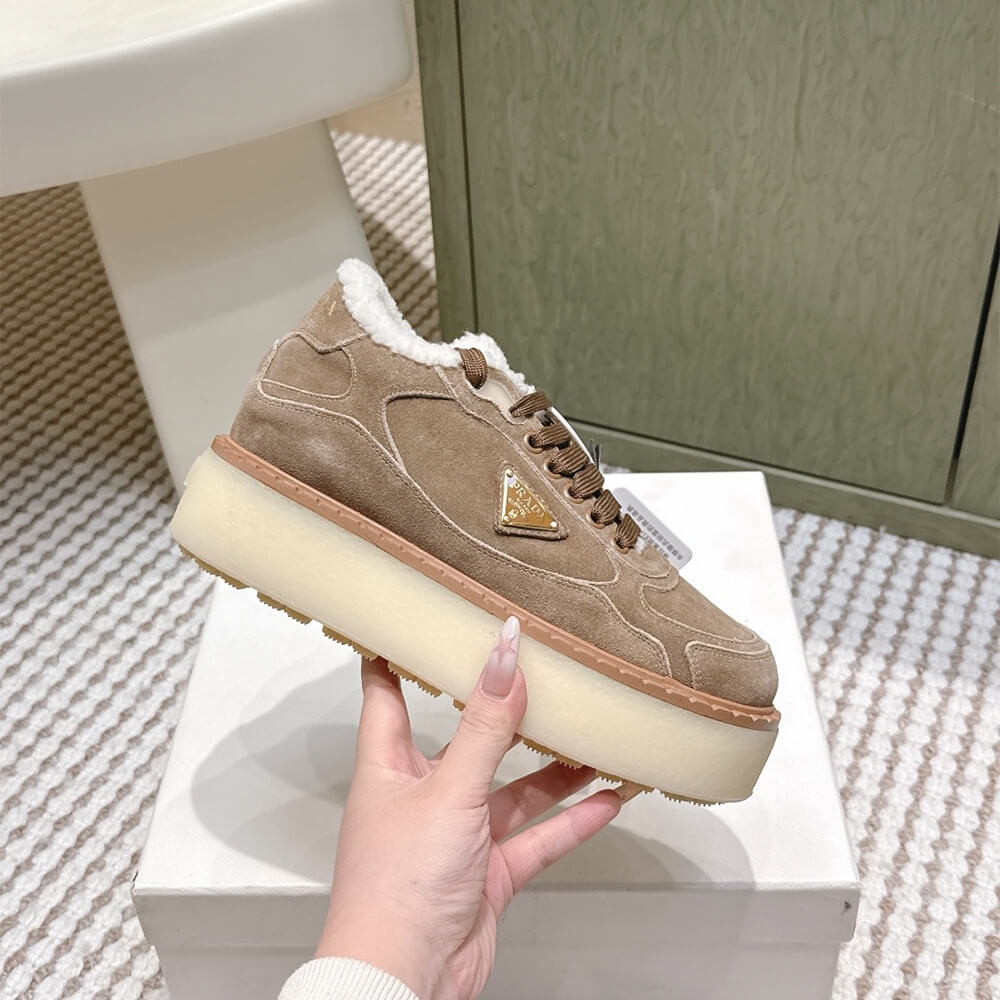 Pra*a Suede mid-top sneakers