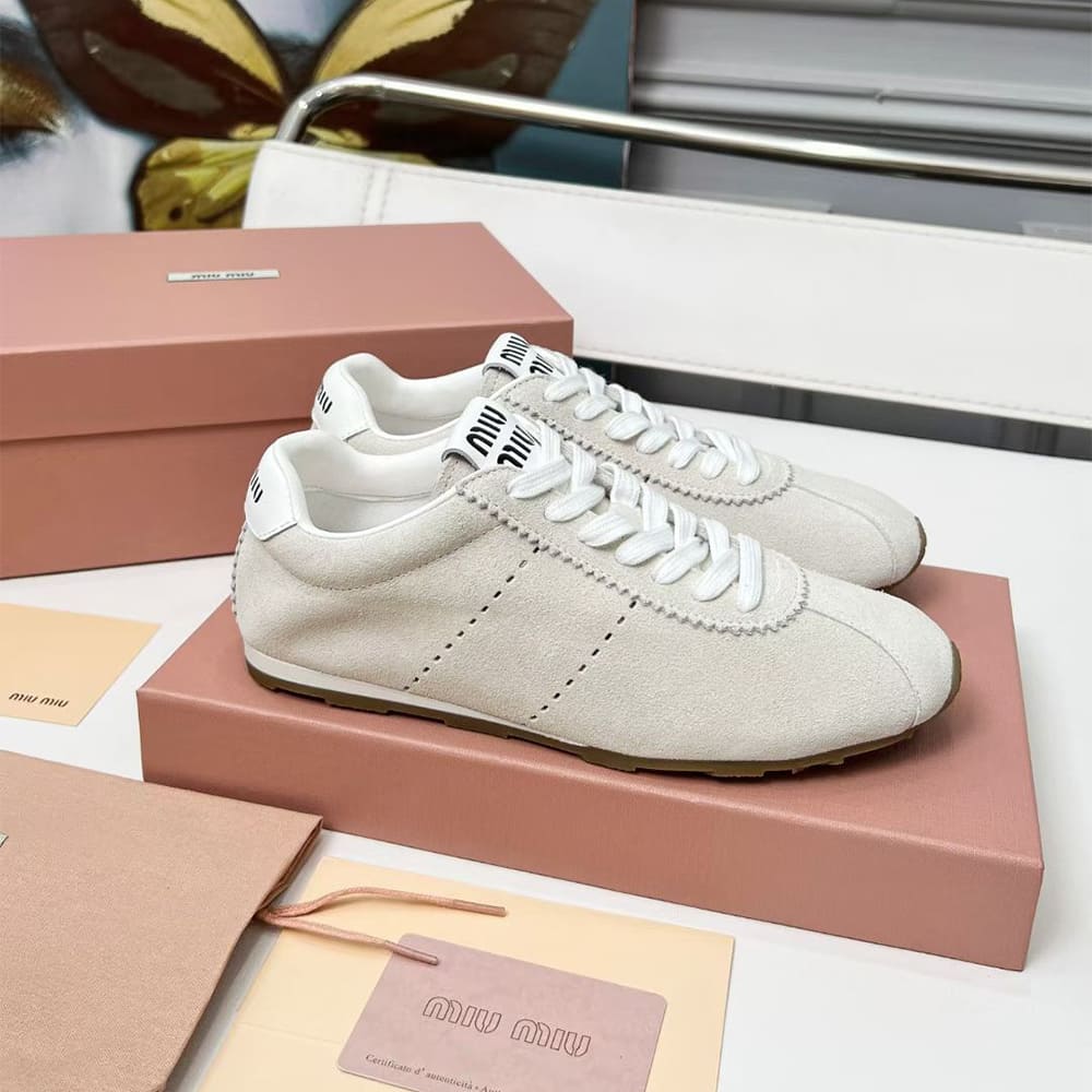 M1um1u Suede Sneakers
