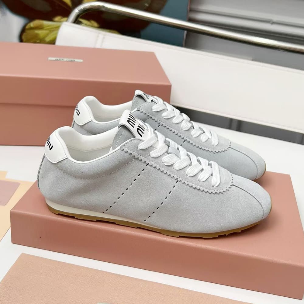 M1um1u Suede Sneakers