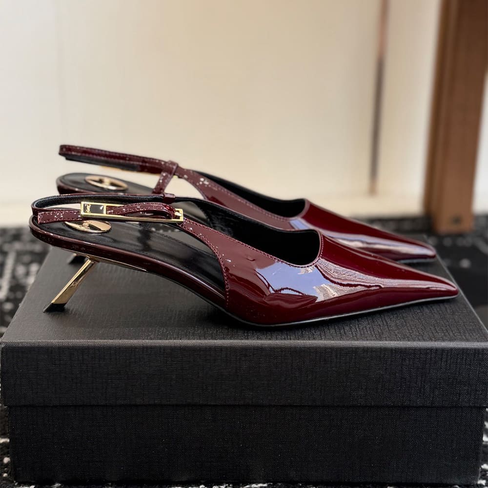 Y51 LEE slingback pumps in patent leather