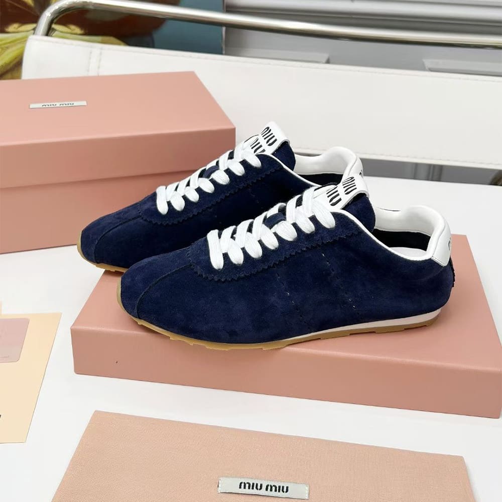 M1um1u Suede Sneakers