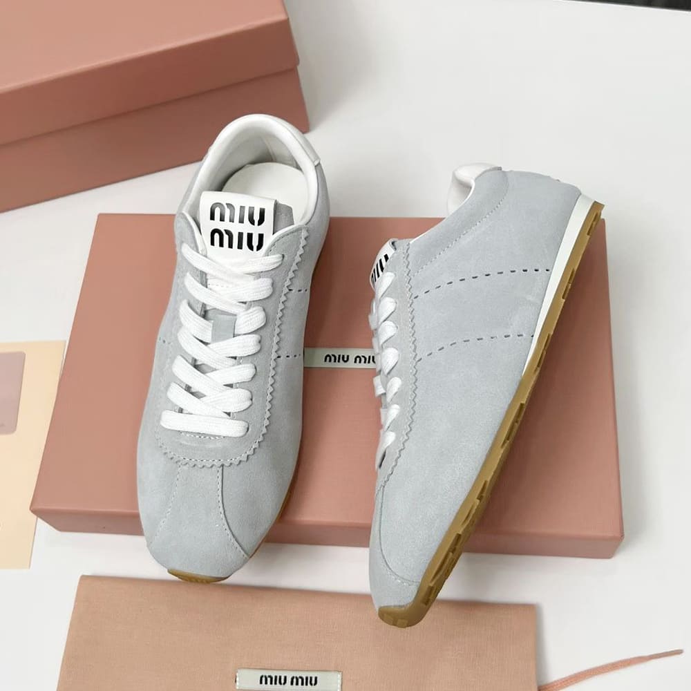 M1um1u Suede Sneakers