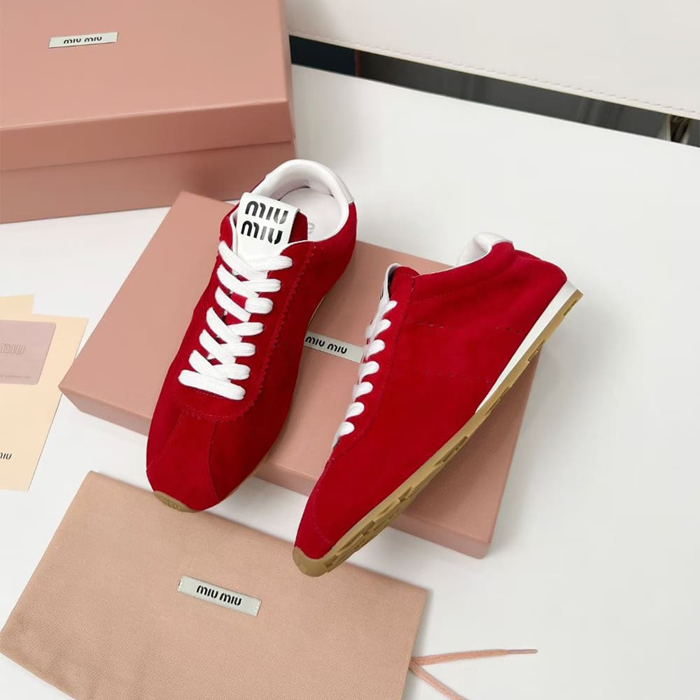 M1um1u Suede Sneakers