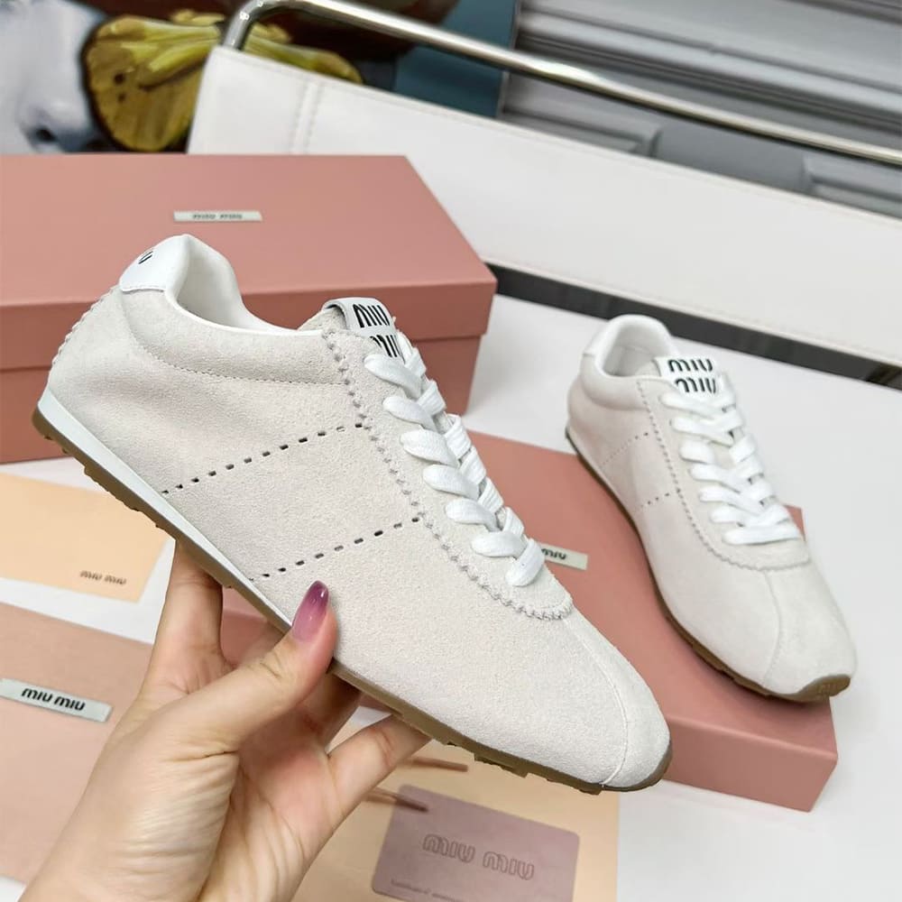 M1um1u Suede Sneakers