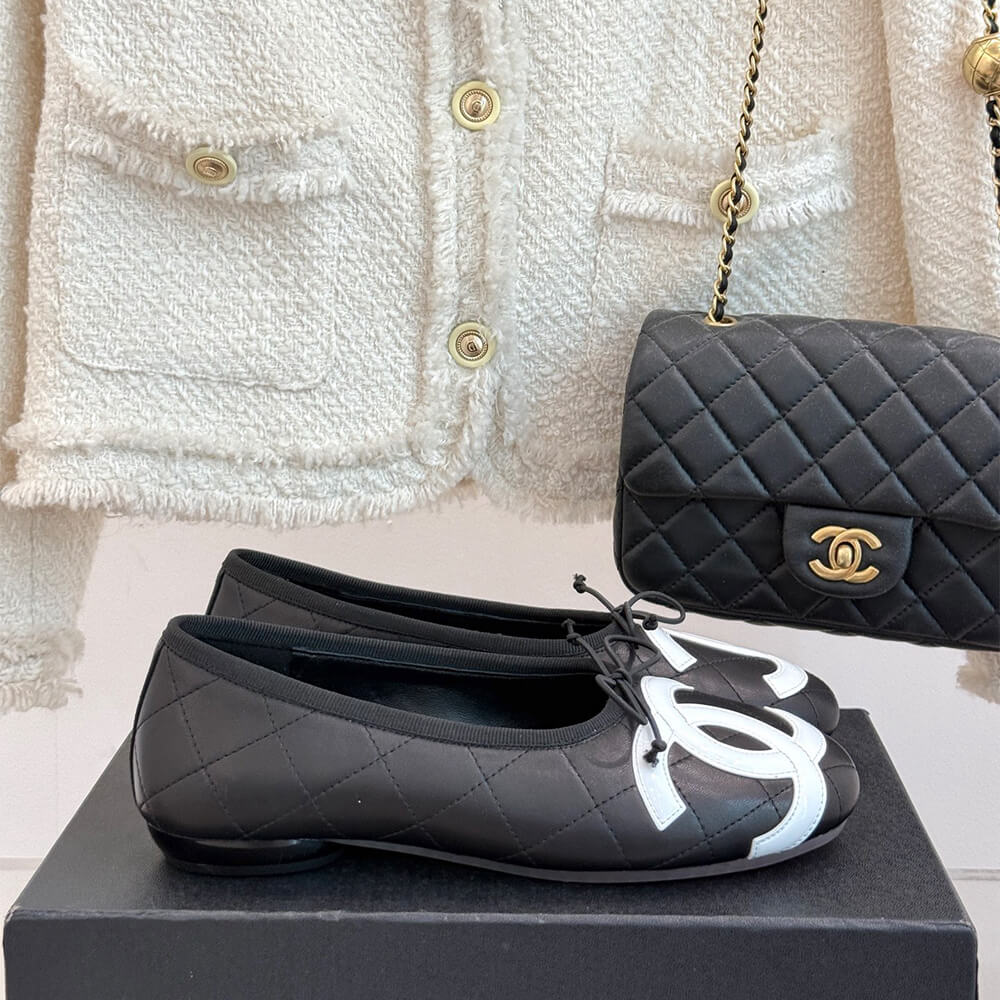 Ch**el Quilted Ballerina Flats