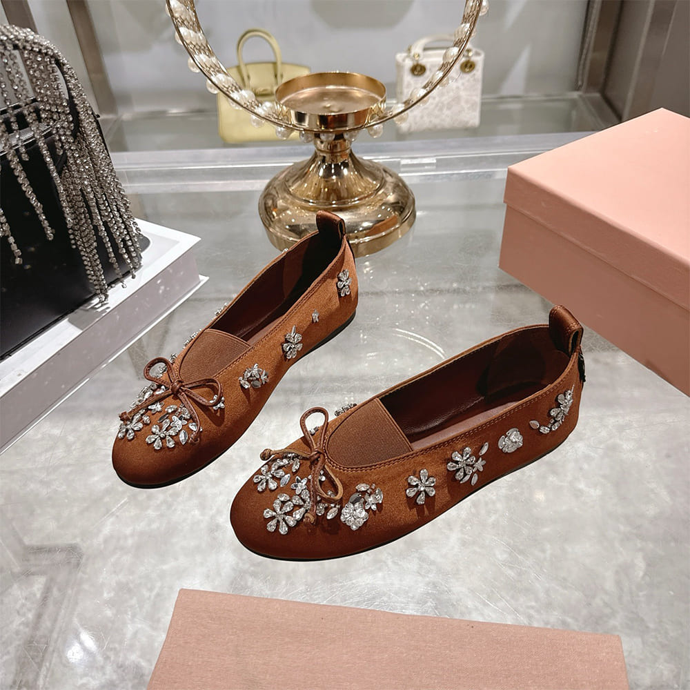 M1um1u Satin ballerinas(EU SIZE 35-41)