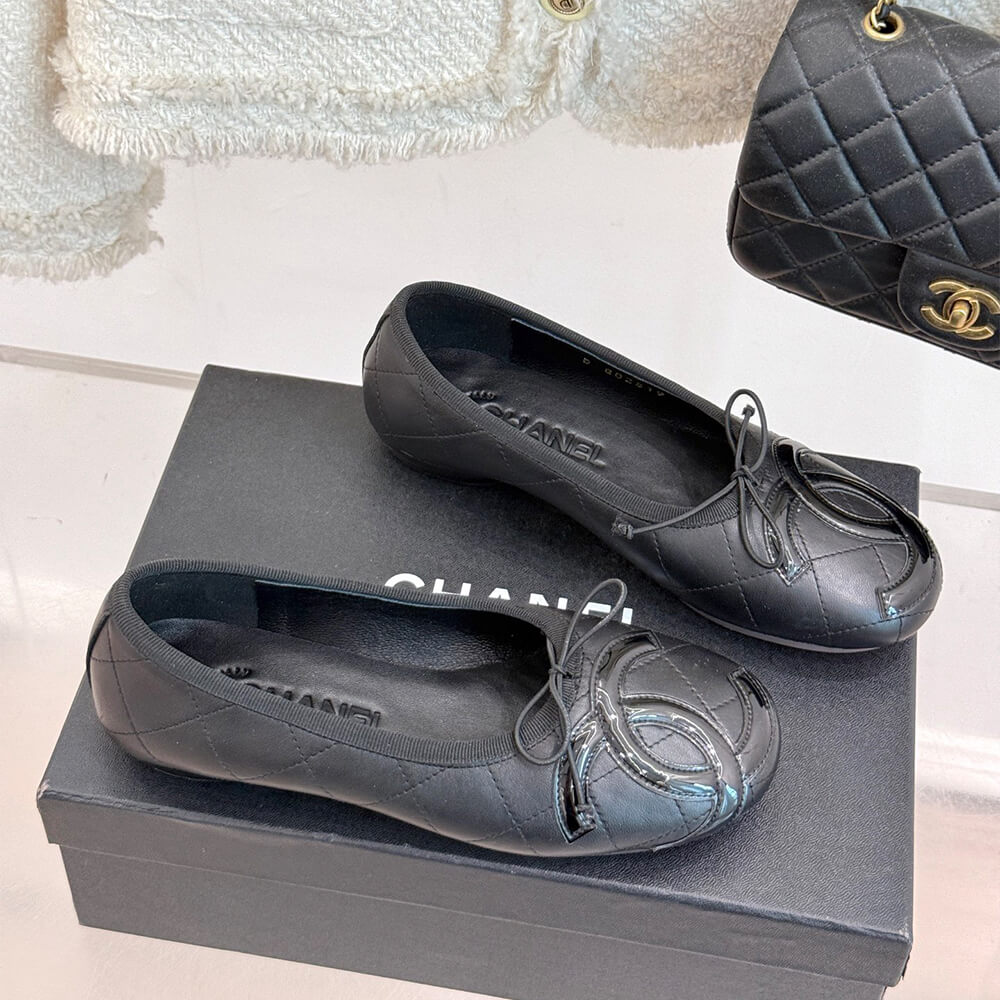 Ch**el Quilted Ballerina Flats