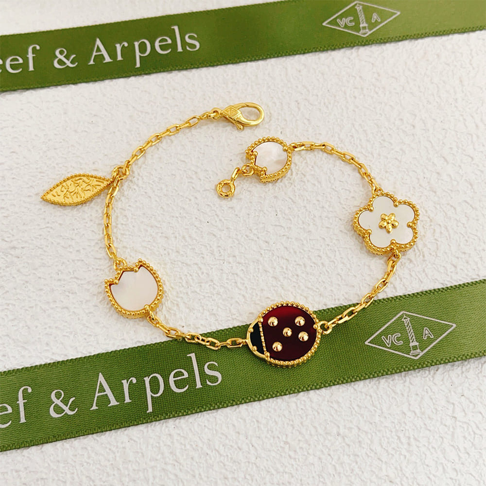 VCA Lucky Spring bracelet, 5 motifs