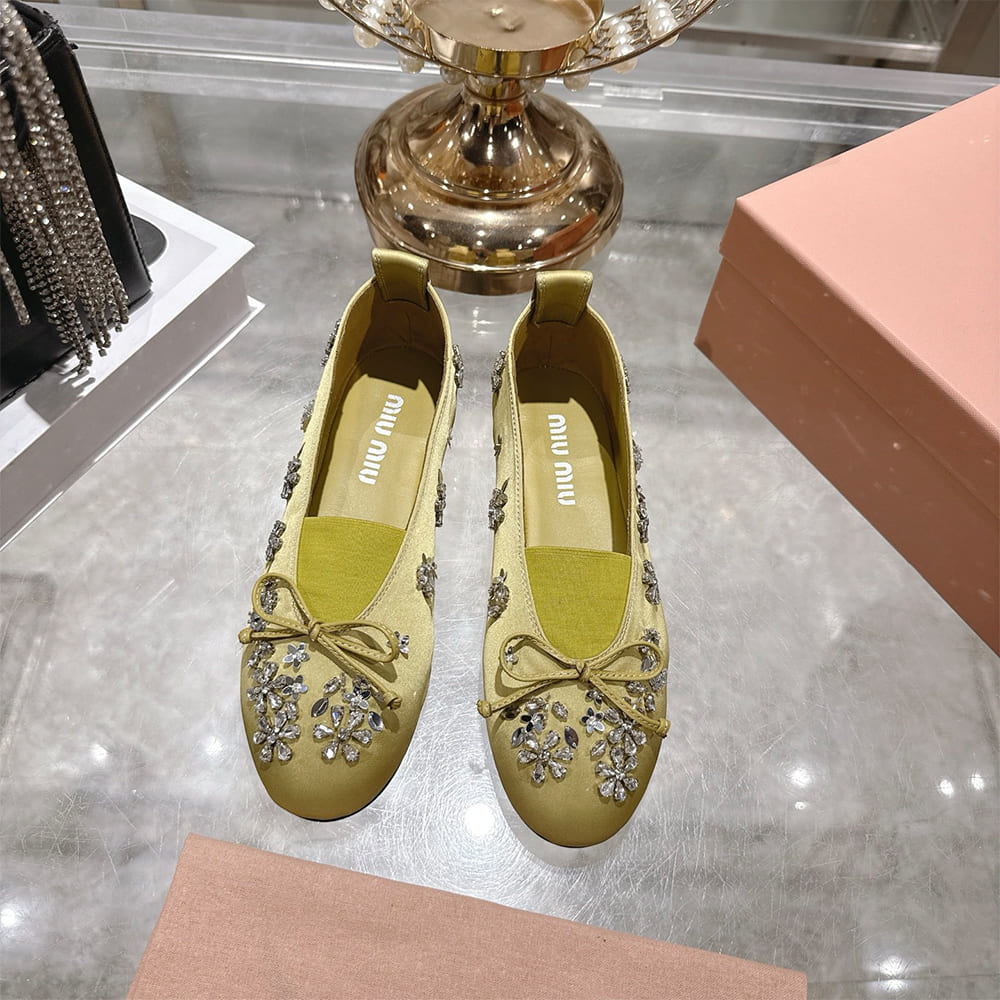 M1um1u Satin ballerinas(EU SIZE 35-41)