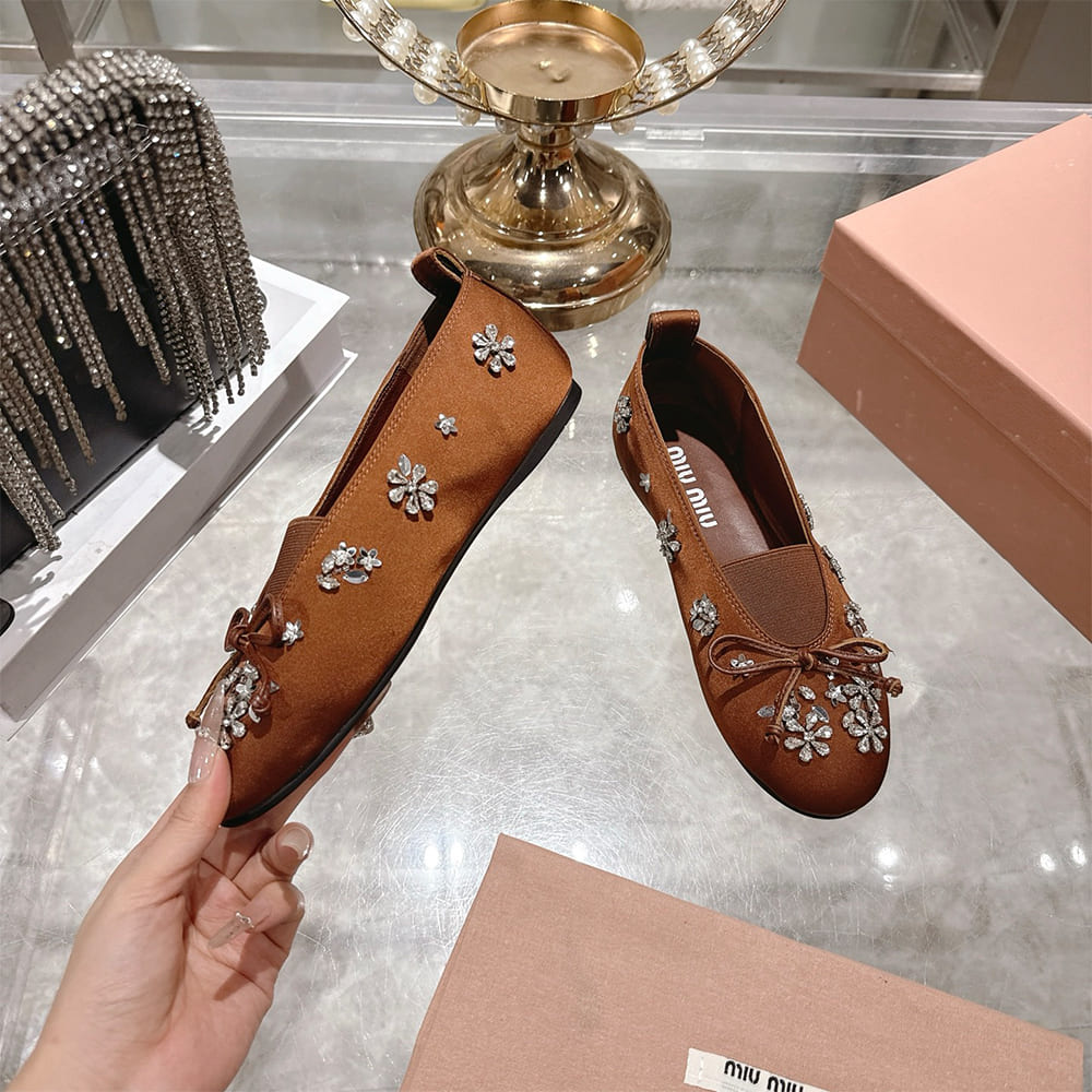 M1um1u Satin ballerinas(EU SIZE 35-41)