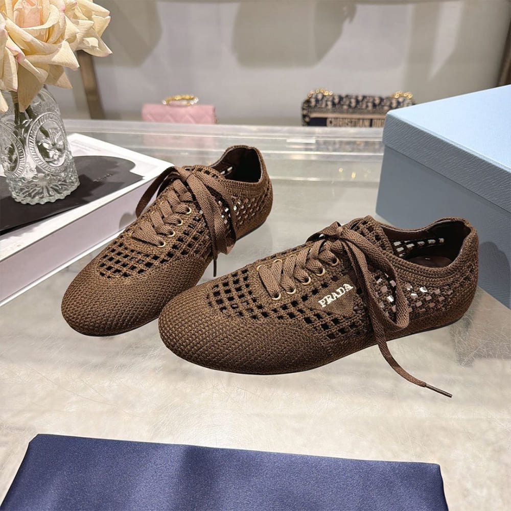 Pra*a Collapse crochet laced sneakers (EU SIZE 35-41)