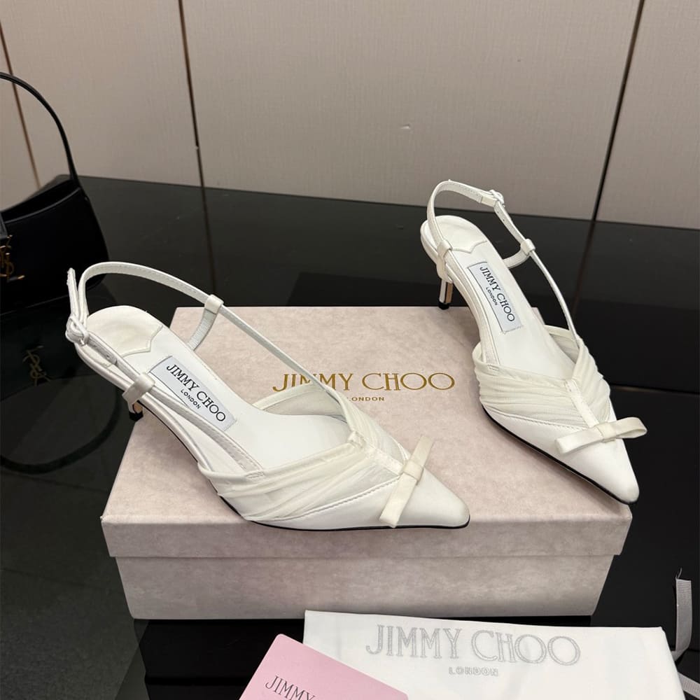 J1m*y Ch00 Ruched Tulle Pumps (EU SIZE 35-42)