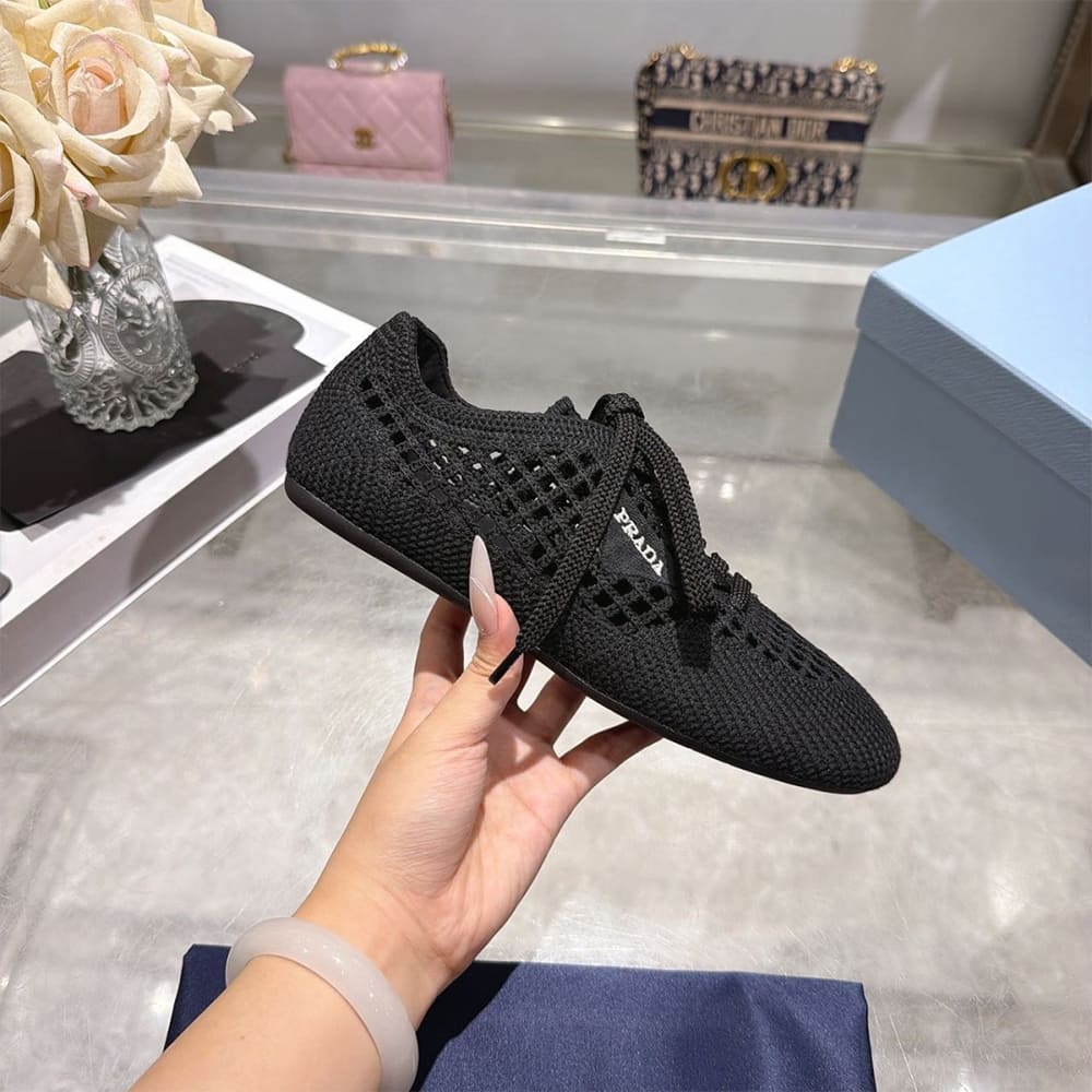 Pra*a Collapse crochet laced sneakers (EU SIZE 35-41)