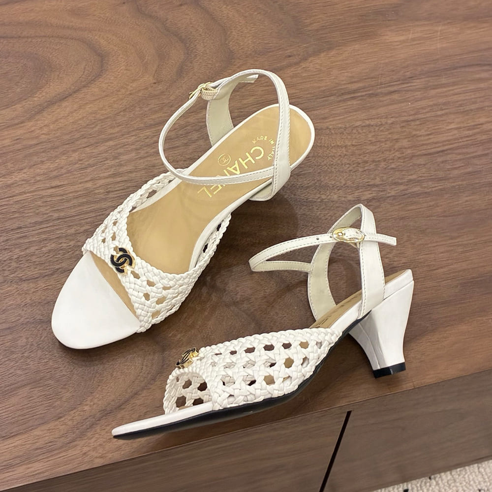 Ch**el Braided Ankle-Strap Sandals (EU SIZE 35-41)