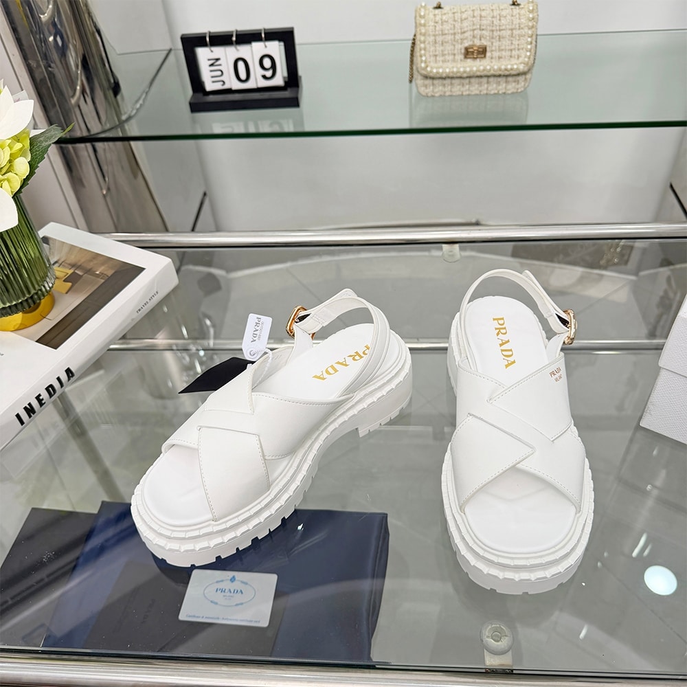 Pra*a Crisscross Leather Sandals (EU SIZE 35-42)