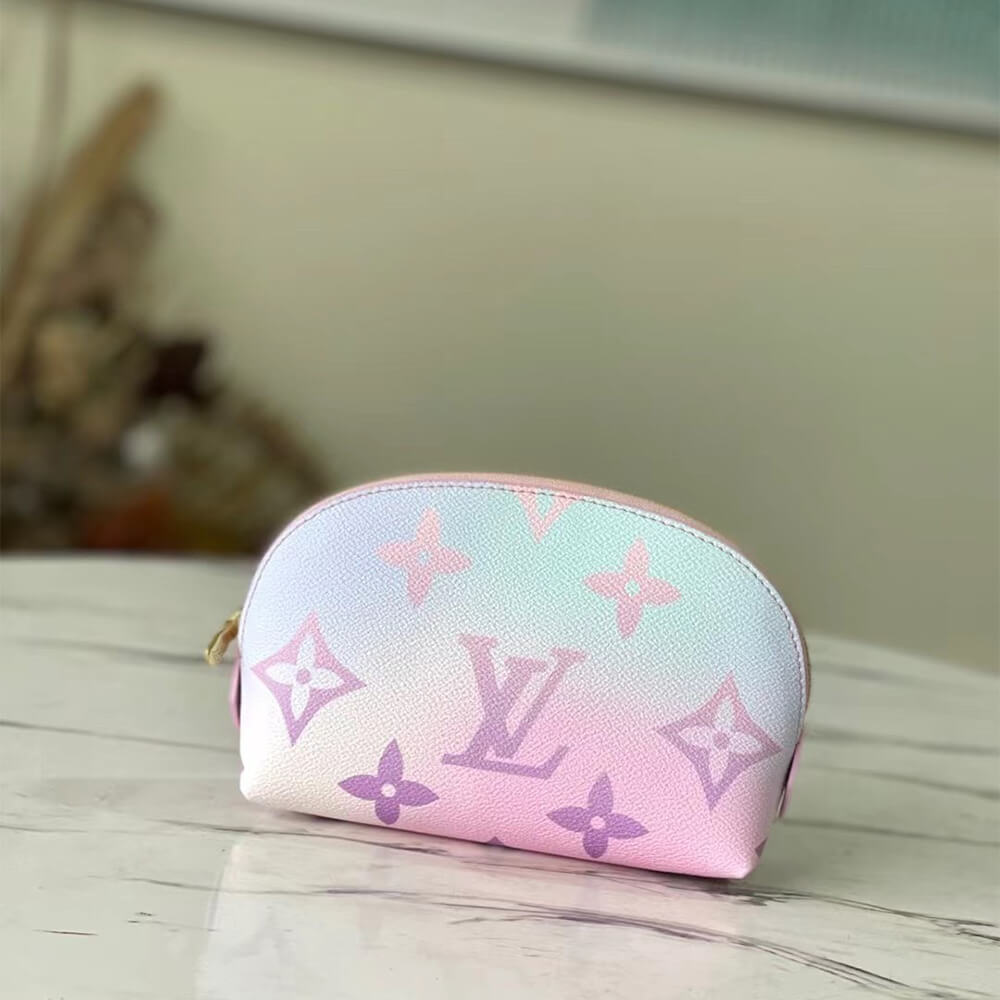 L0vis Vvtt0n Pastel Sunrise Cosmetic Pouch Pink