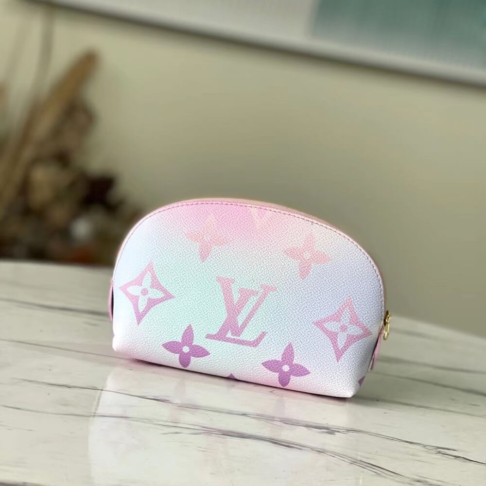 L0vis Vvtt0n Pastel Sunrise Cosmetic Pouch Pink