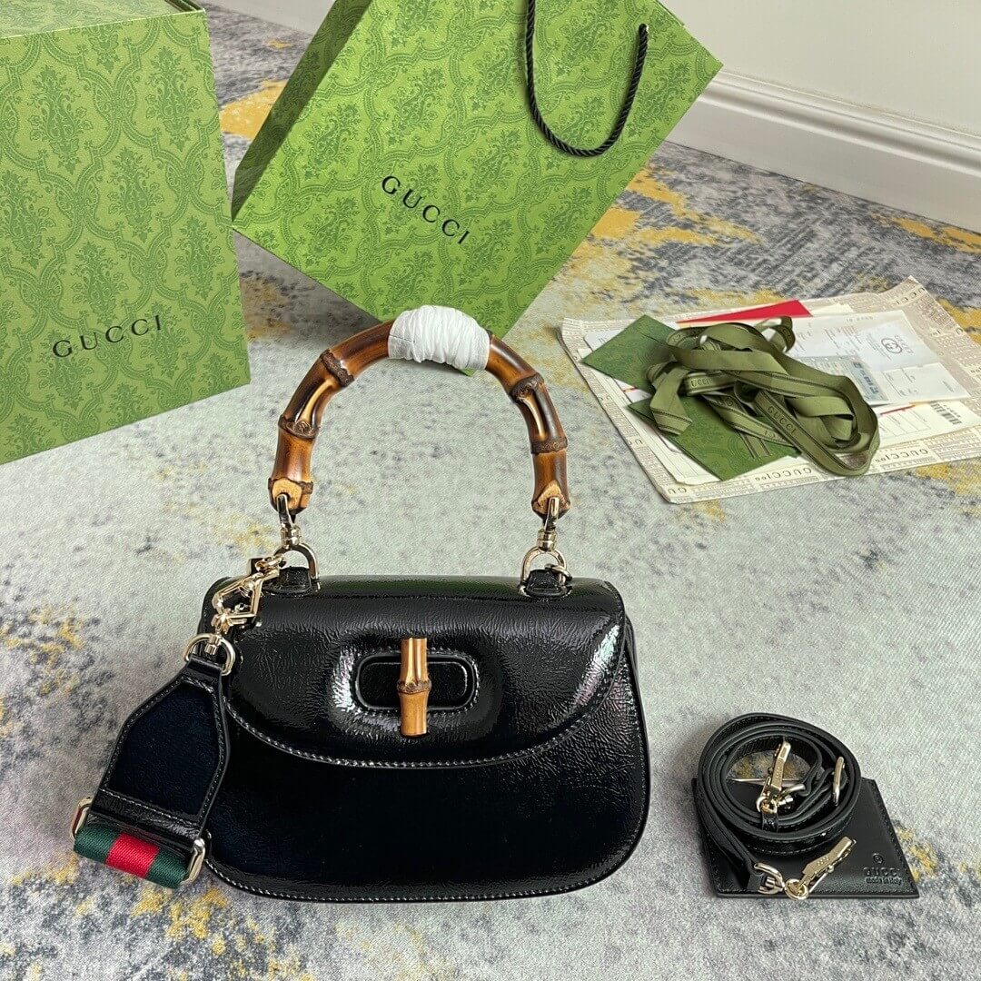Gvc*1 BAMBOO 1947 JUMBO GG SMALL TOP HANDLE BAG
