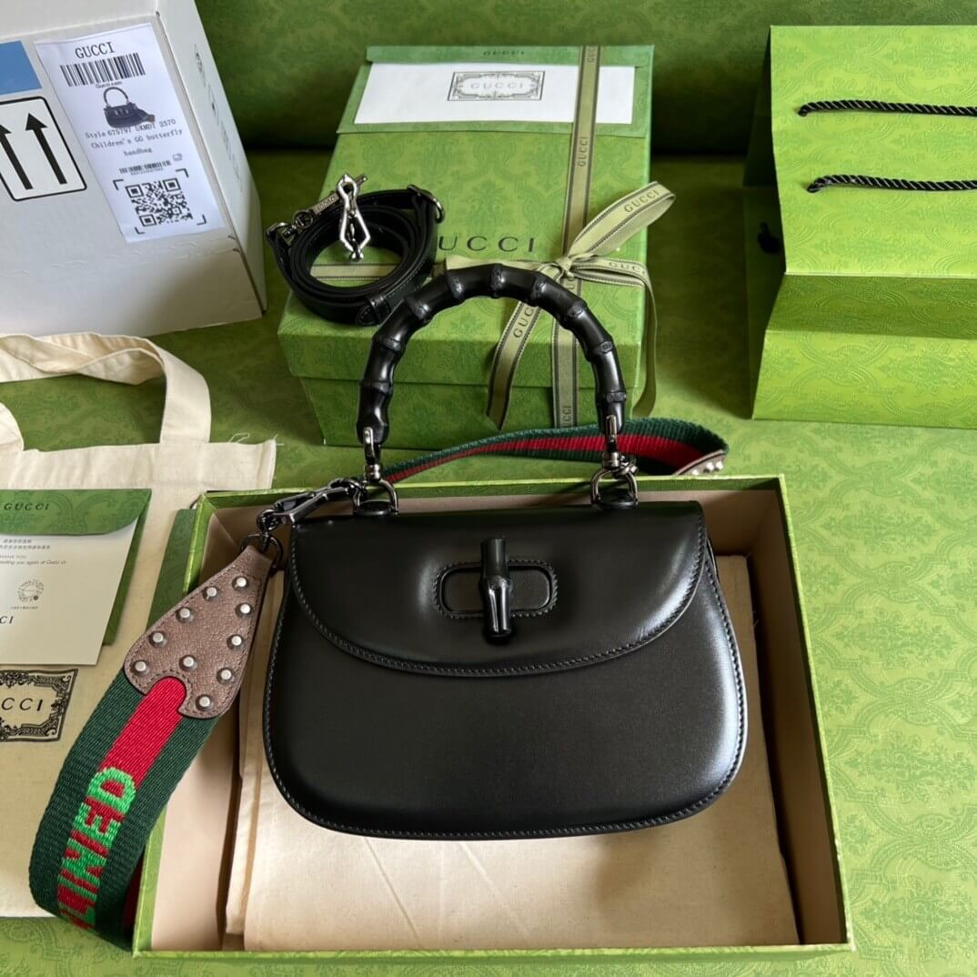 Gvc*1 BAMBOO 1947 JUMBO GG SMALL TOP HANDLE BAG