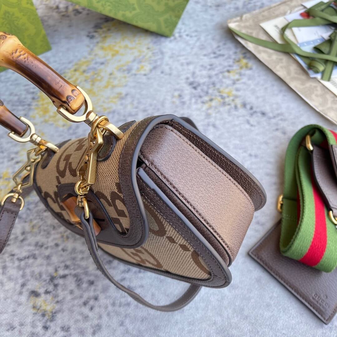 Gvc*1 BAMBOO 1947 JUMBO GG SMALL TOP HANDLE BAG