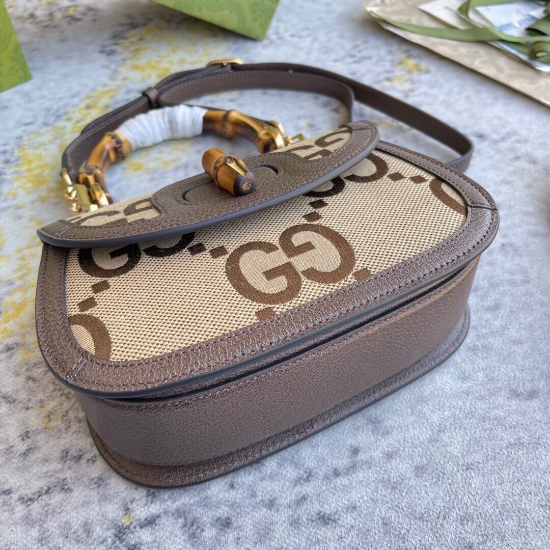 Gvc*1 BAMBOO 1947 JUMBO GG SMALL TOP HANDLE BAG