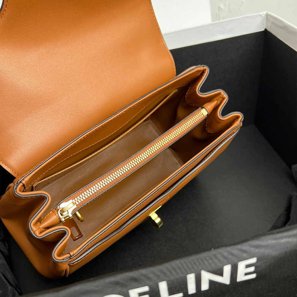 Ce1i*e SMALL 16 BAG IN SATINATED CALFSKIN(high-end grade)