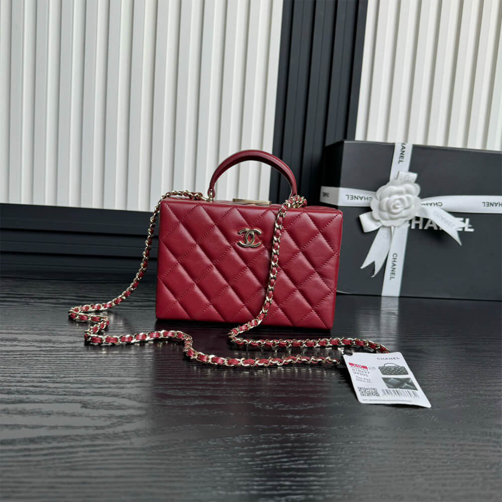 Ch**el Small box bag(HIGH-END GRADE)