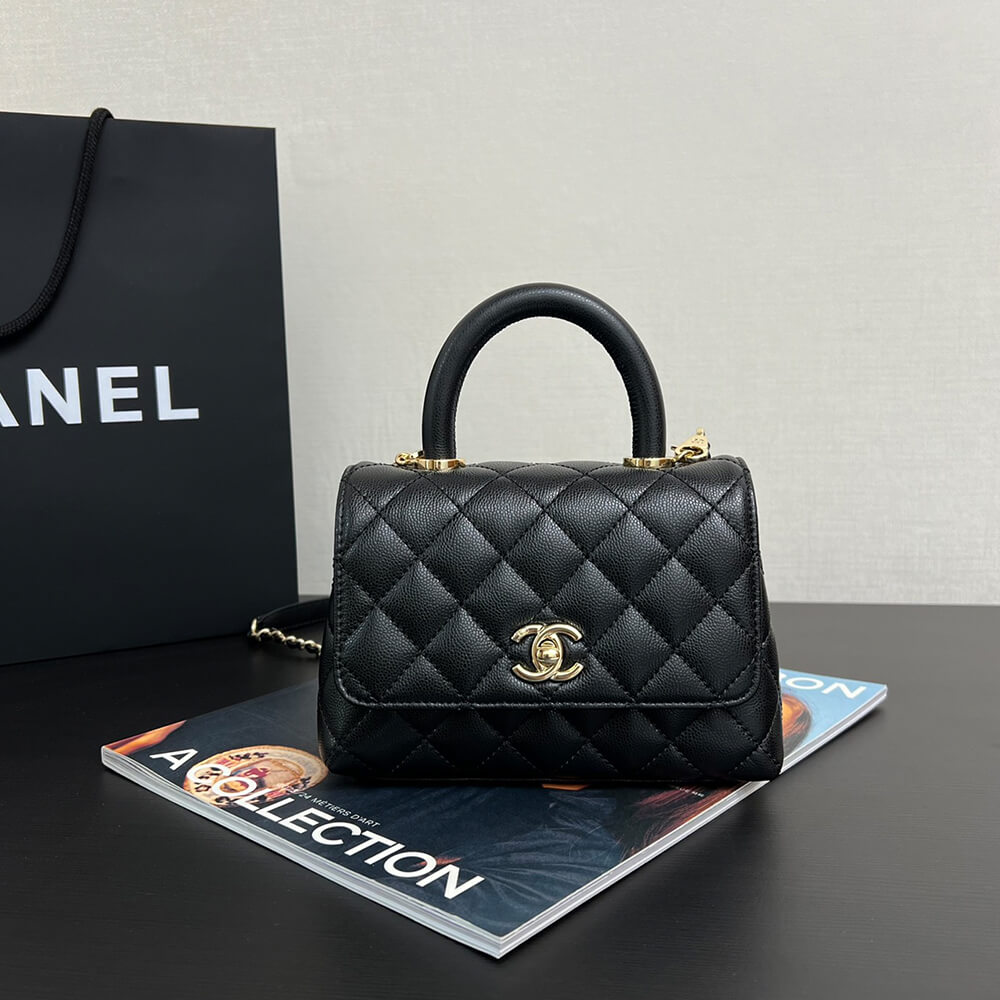 Ch**el MINI COCO Handle Bag(HIGH-END GRADE)
