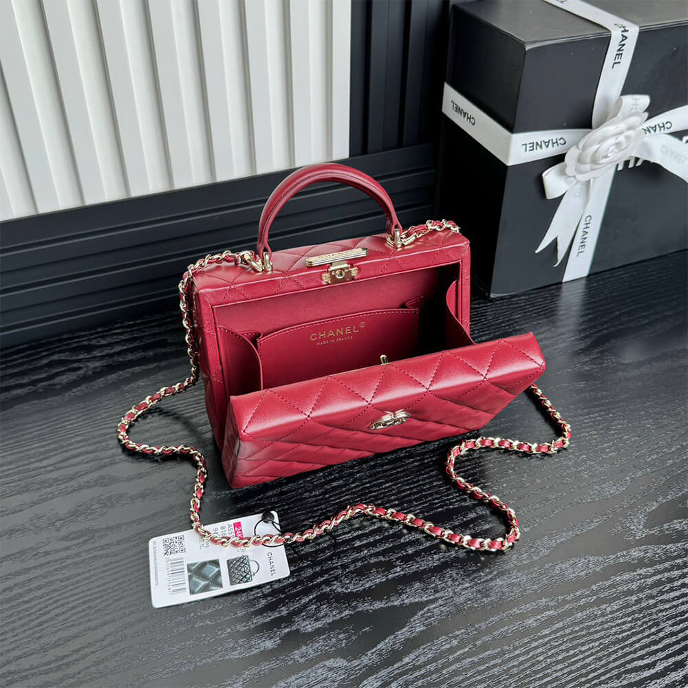 Ch**el Small box bag(HIGH-END GRADE)