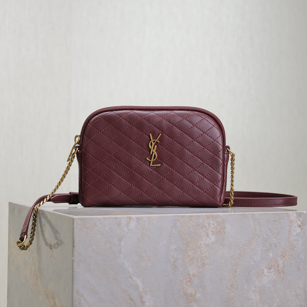 Y51 Gaby zipped pouch in quilted lambskin(HIGH-END)