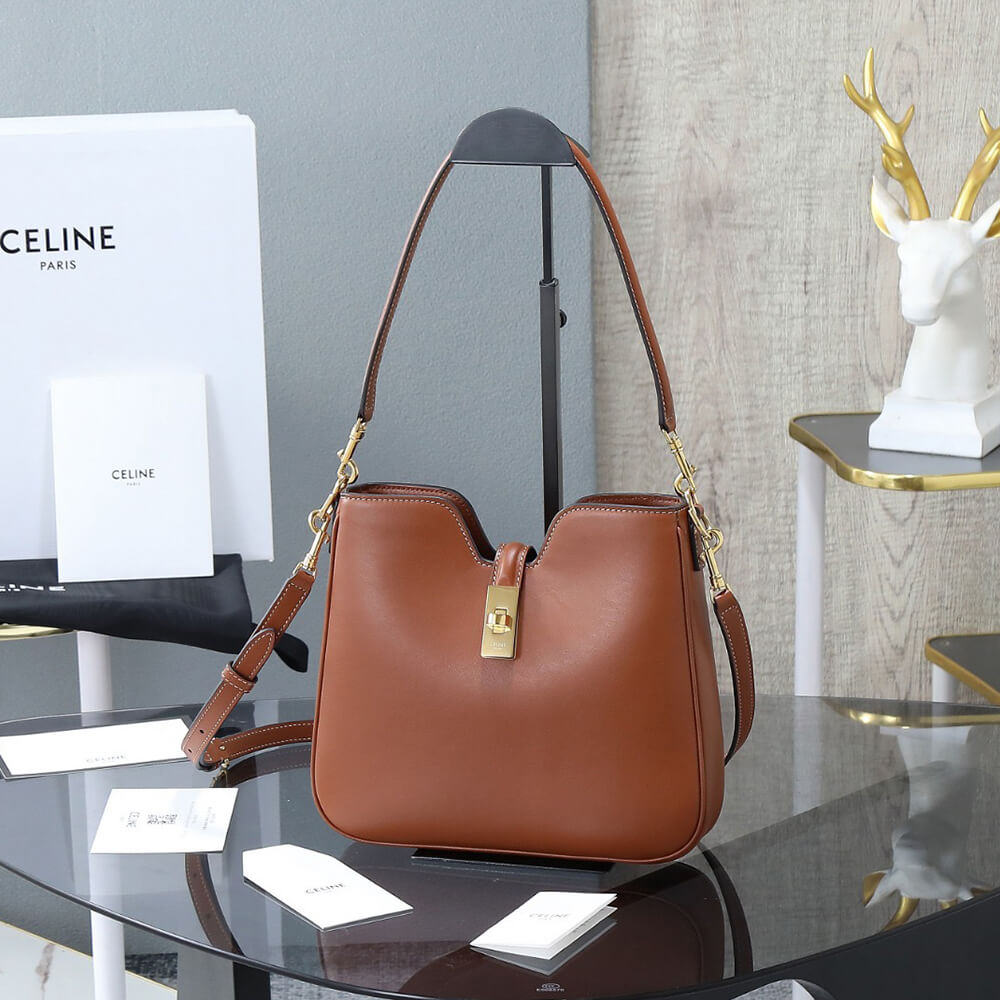 Ce1i*e SMALL CAMILLE 16 SOFT BAG IN SMOOTH CALFSKIN(HIGH-END GRADE)