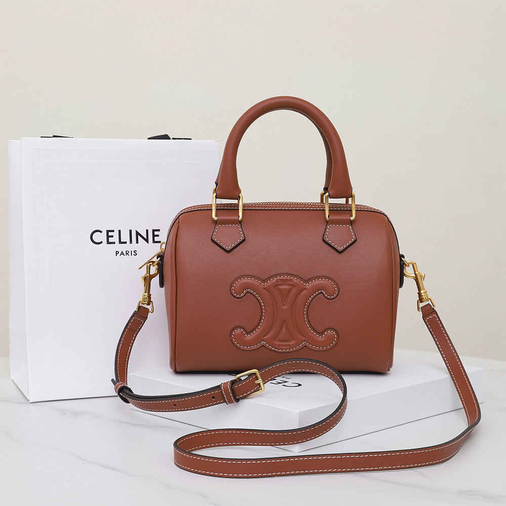 Ce1i*e SMALL BOSTON IN Smooth Calfskin